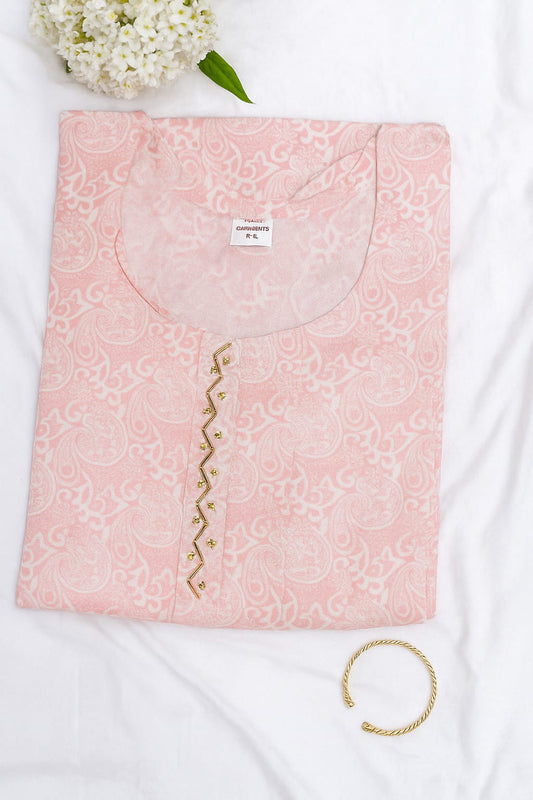 Pastel Paisley Print Kurti