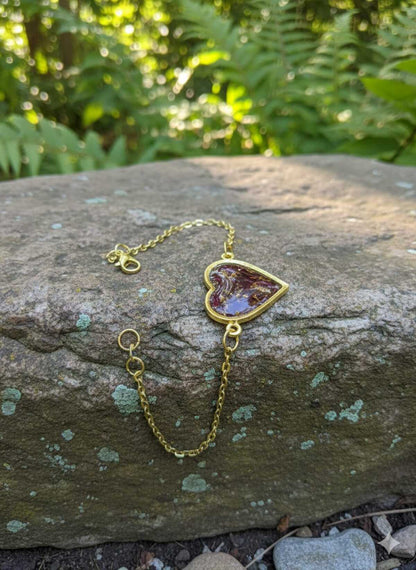 Resin Heart Bracelet